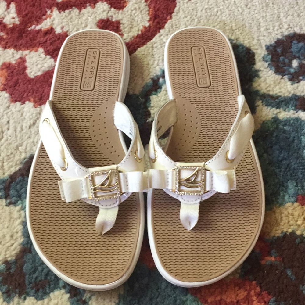 Sperry Top-Sider white sandals